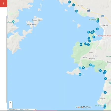 Apartamento Fethiye Çiftlik'te Bahçe Katı Günlük Kiralık Ev Fethiye